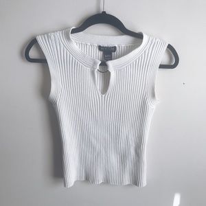 New York & Company Sleeveless Vintage Blouse